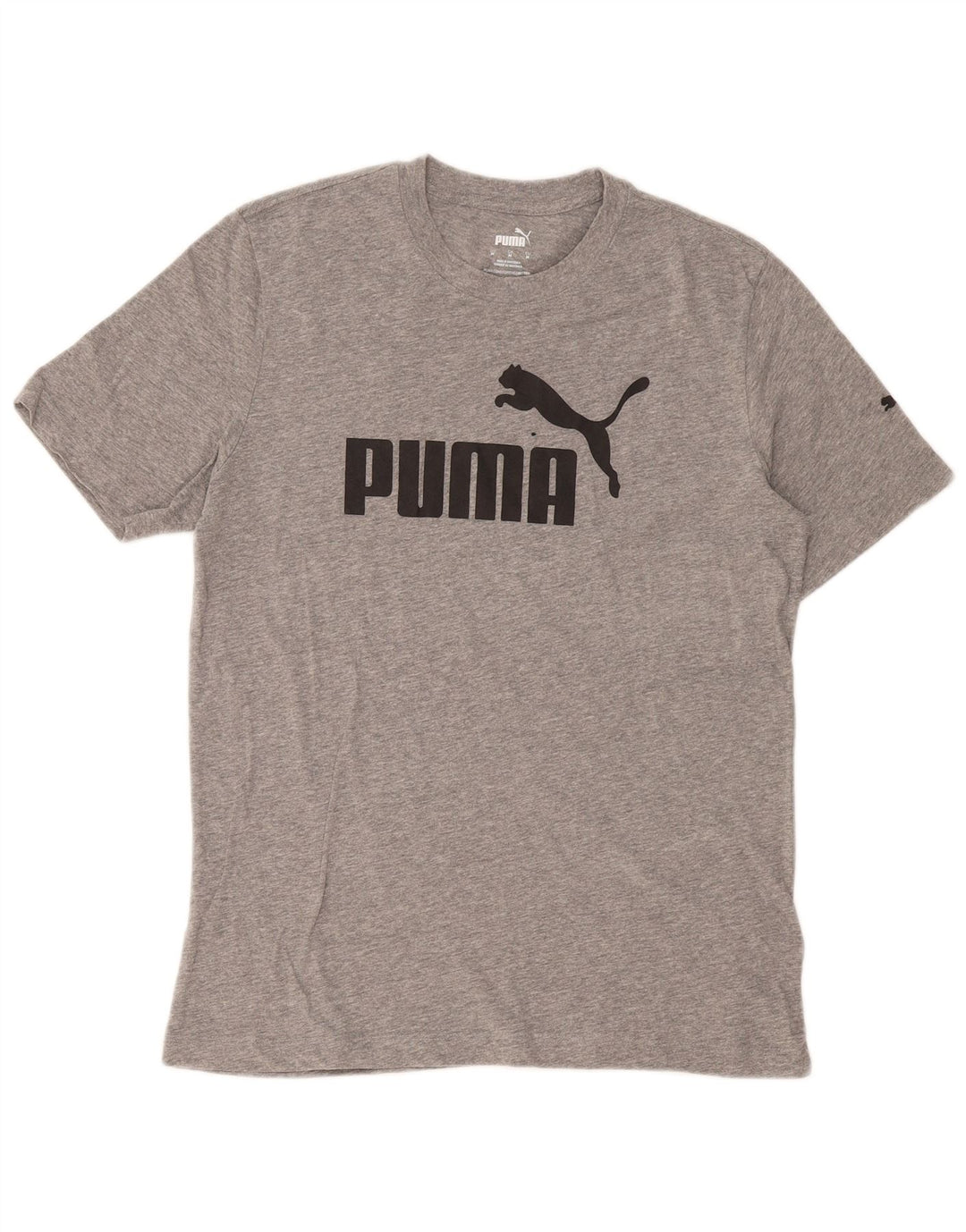 Ανδρικό γραφικό μπλουζάκι Puma, μεσαίο γκρι βαμβακερό