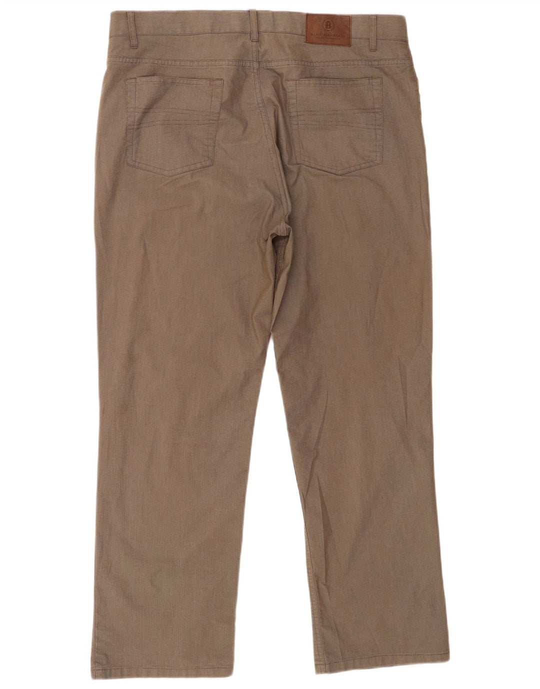 Marks & Spencer Ανδρικό Παντελόνι Chino Μπλε Harbor W38 L29 Καφέ Check