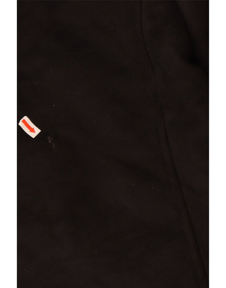 ZARA Γυναικείο Sherpa Biker Jacket UK 12 Medium Black Polyester