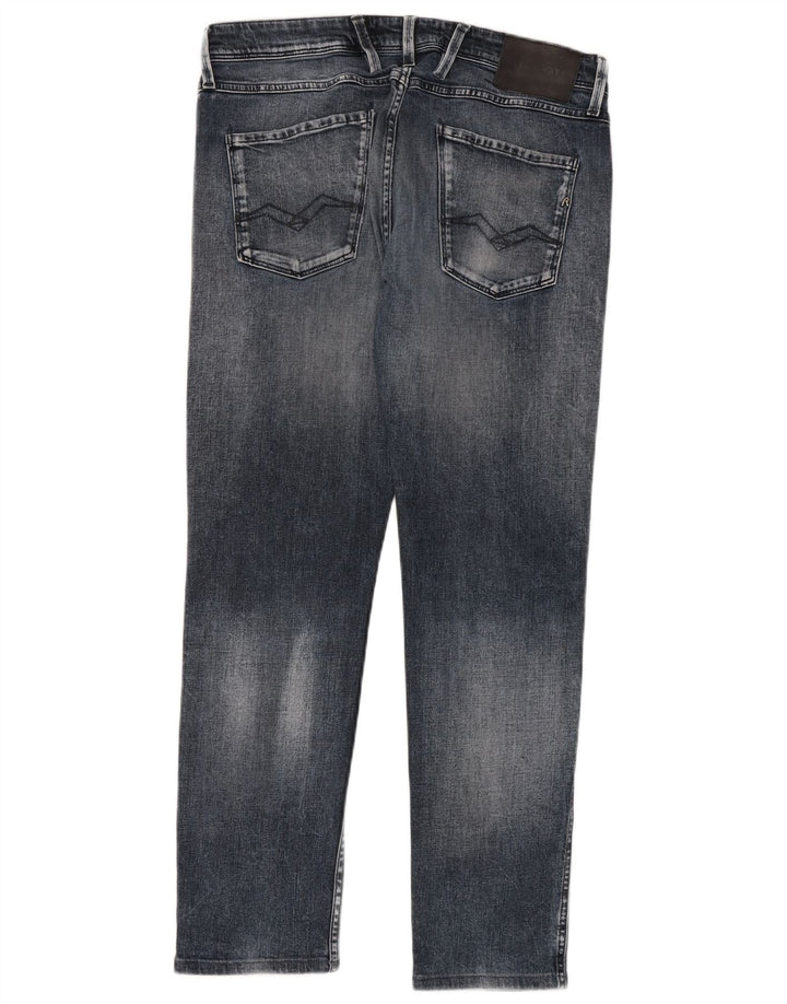 Replay Ανδρικά Anbass Distressed Slim Jeans W34 L30 Blue