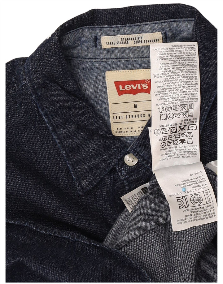 Ανδρικό τζιν πουκάμισο Levi's Standard Fit, Βαμβακερό μεσαίο ναυτικό
