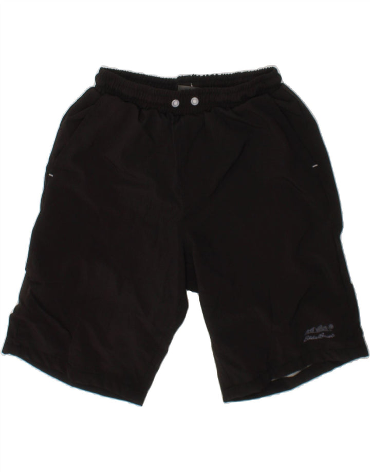 EDDIE BAUER Boys Sport Shorts 10-11 Years Medium Black Polyester Vintage Eddie Bauer and Second-Hand Eddie Bauer from Messina Hembry 