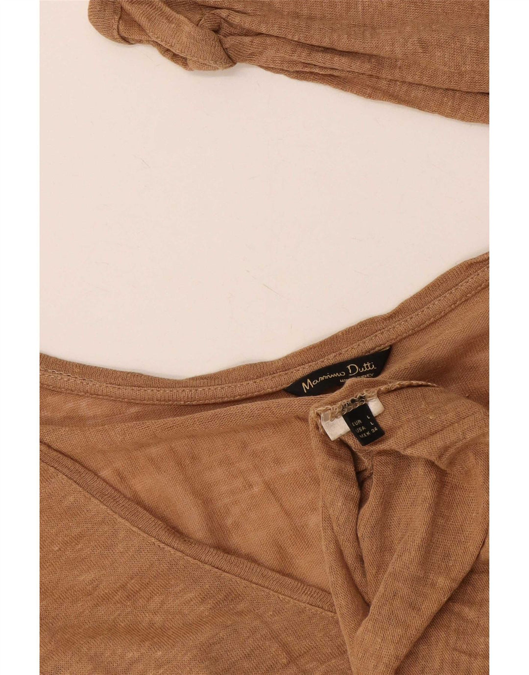 Massimo Dutti γυναικείο μακρυμάνικο UK 14 Μεγάλο καφέ φλύκταινα