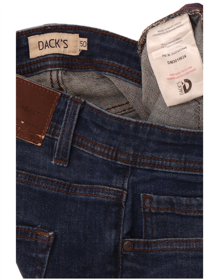 DACK'S Ανδρικό τζιν ίσιο IT 50 μεγάλο W34 L31 Navy Blue Cotton