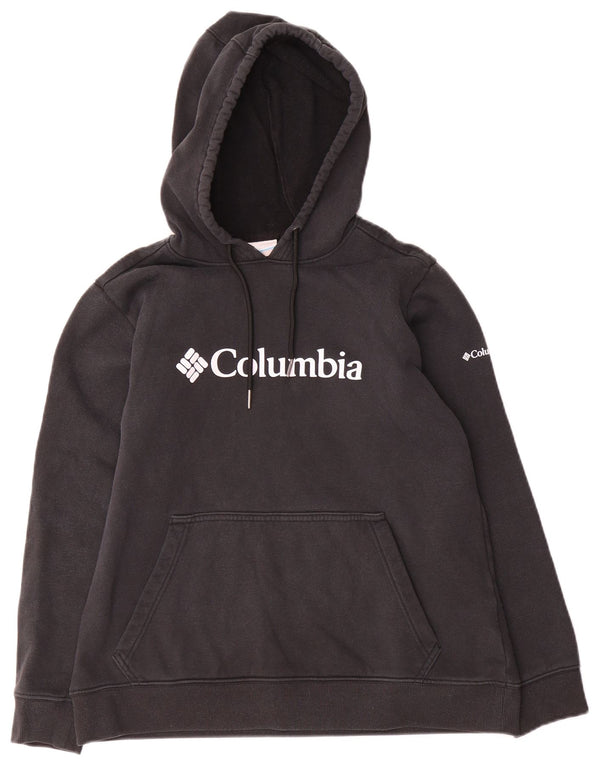 Columbia Boys Graphic Hoodie Jumper 13-14 ετών μεγάλο μαύρο βαμβακερό