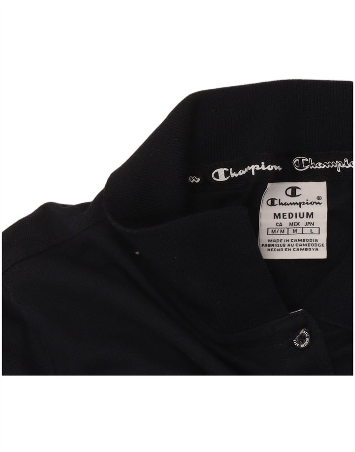 CHAMPION Γυναικείο μπλουζάκι πόλο UK 12 Medium Navy Blue