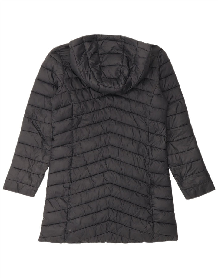 Marks & Spencer Girls με κουκούλα με επένδυση παλτό 10-11 ετών μαύρο πολυαμίδιο