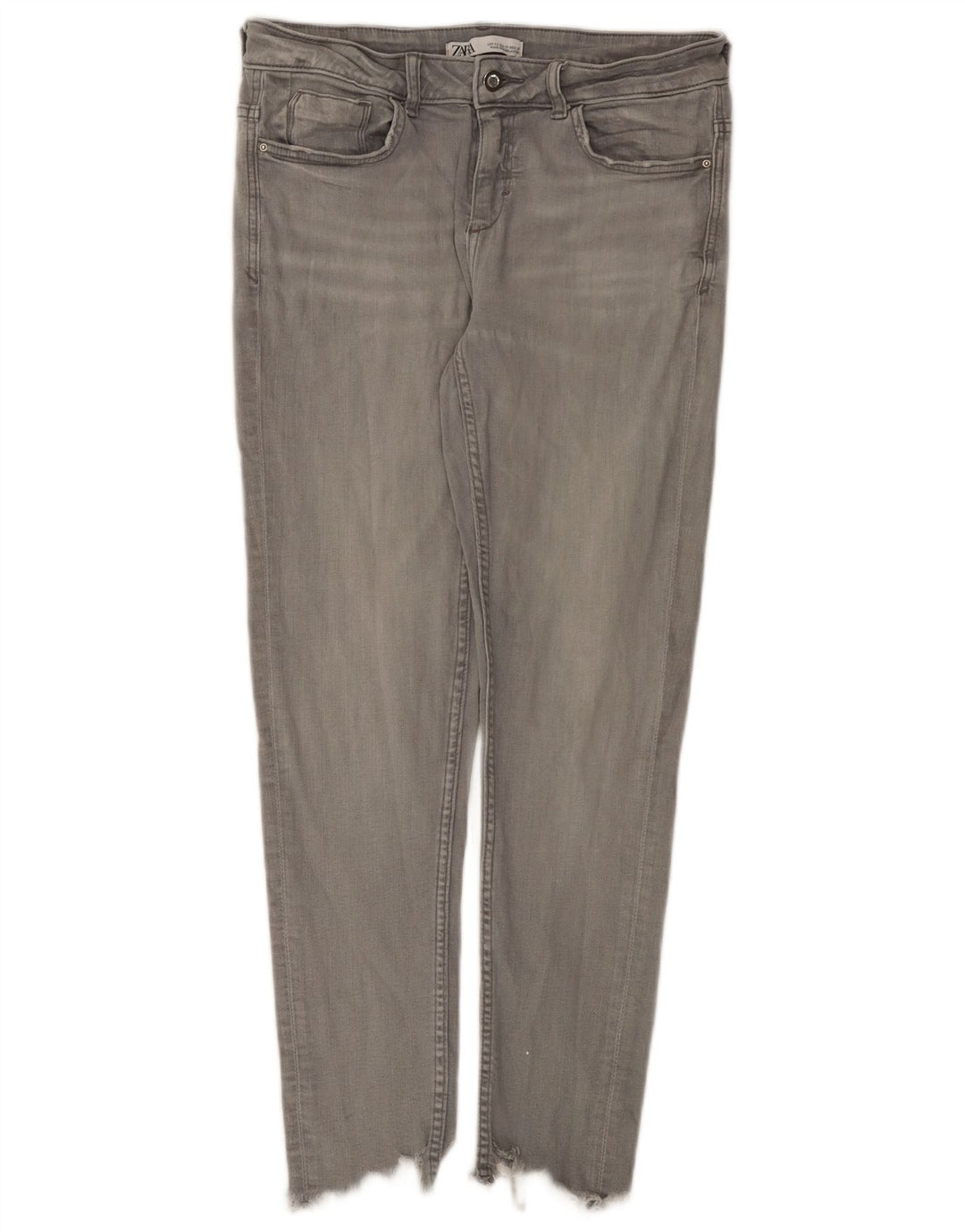 Zara Γυναικείο Slim Jeans EU 40 Medium W30 L27 Γκρι βαμβακερό