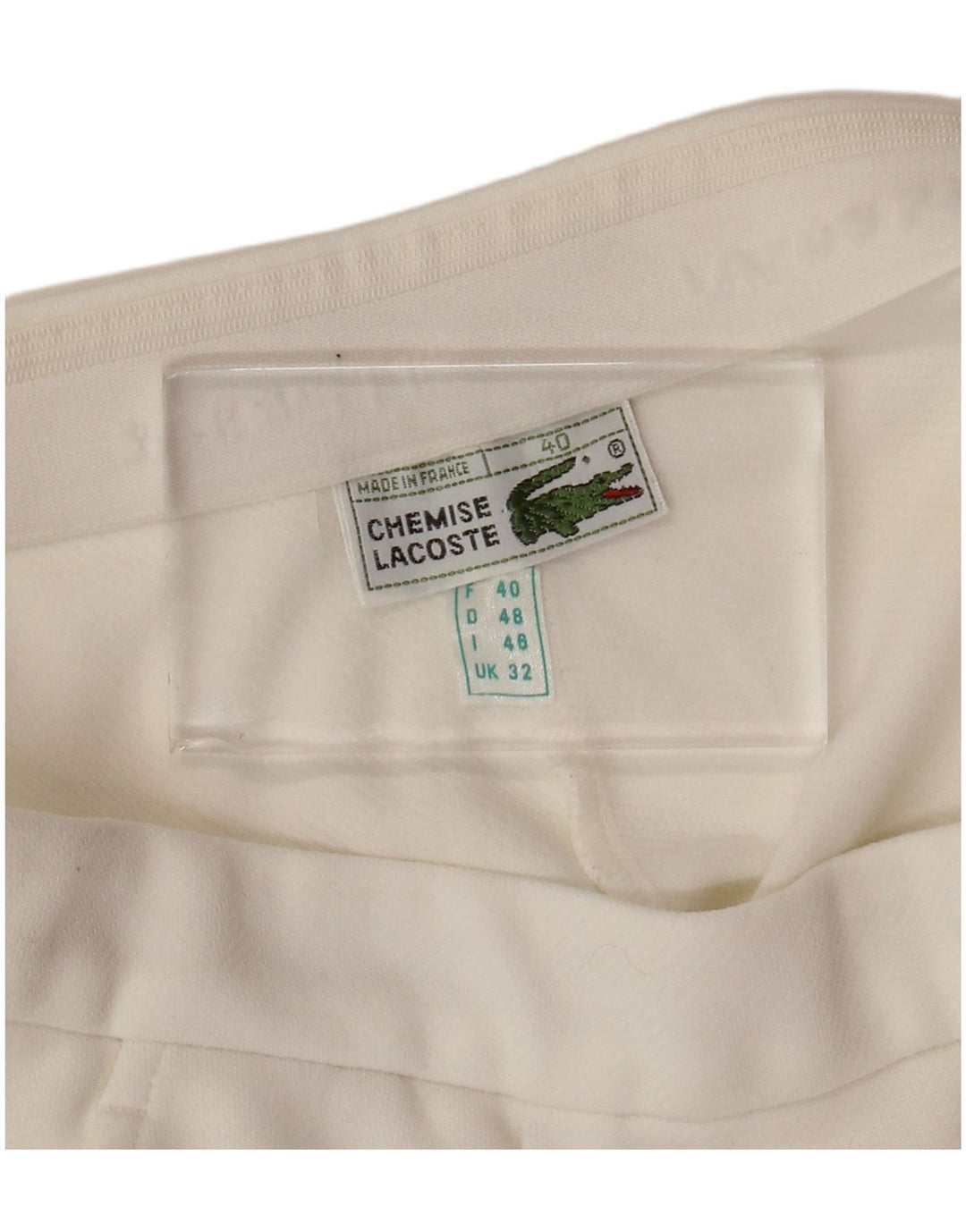 LACOSTE Ανδρικό σορτς Chino W32 Μεσαίο Λευκό Πολυεστέρας