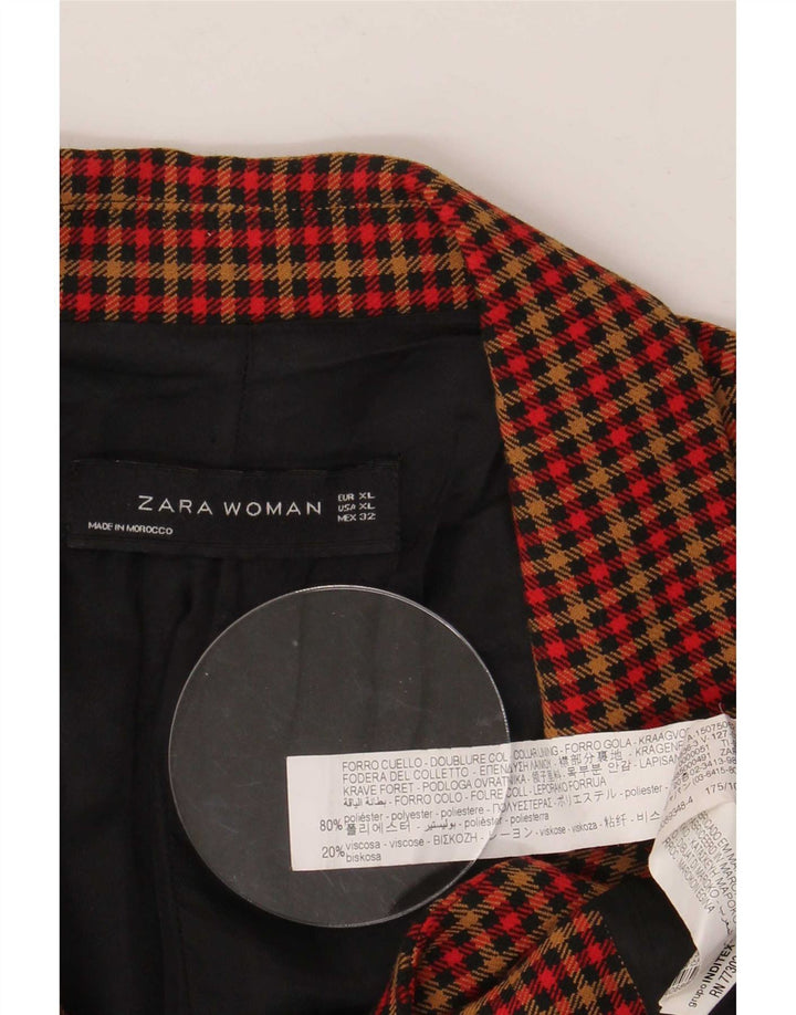 Zara Γυναικείο μπουφάν blazer UK 18 XL πολύχρωμο πολυεστέρας