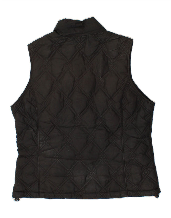 EDDIE BAUER Womens Quilted Gilet UK 16 Large Black Polyester Vintage Eddie Bauer and Second-Hand Eddie Bauer from Messina Hembry 