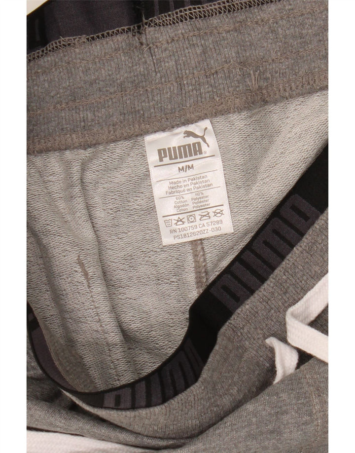 Ανδρικό γραφικό αθλητικό σορτς Puma μεσαίο γκρι βαμβακερό