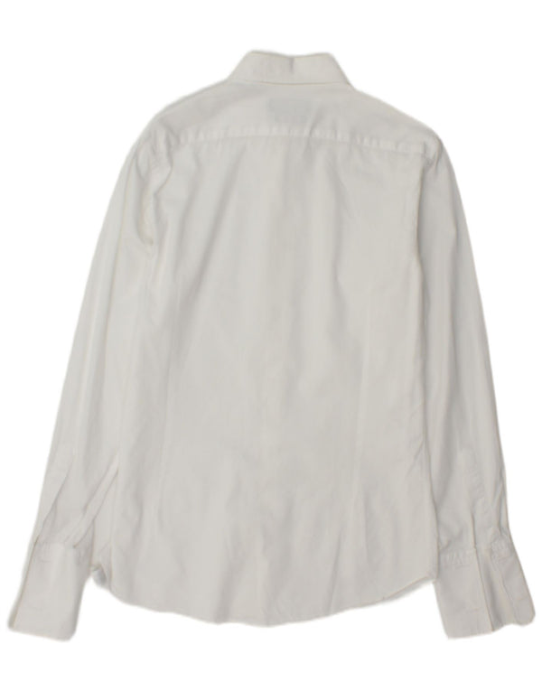 Ανδρικό πουκάμισο Massimo Dutti Slim Fit Size 39 15 1/2 Medium White