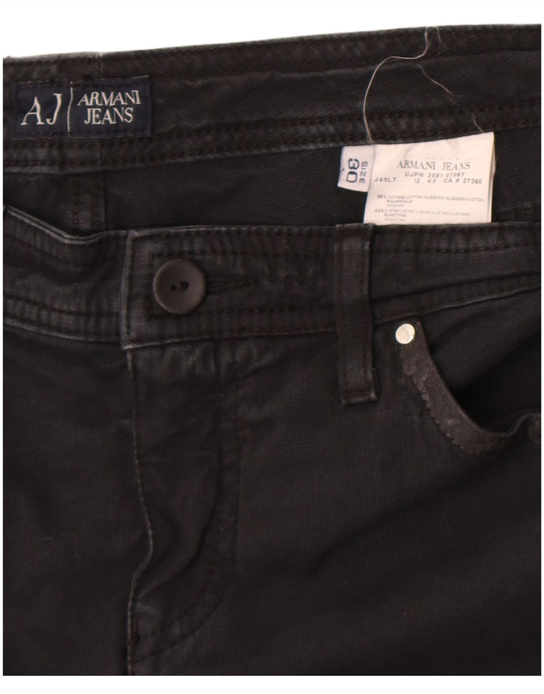 Armani Γυναικείο Bootcut Jeans W30 L31 Μαύρο βαμβακερό