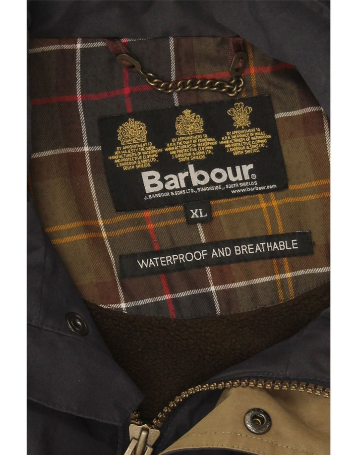 Ανδρικό κερωμένο βαμβακερό μπουφάν Barbour UK 42 XL Navy Blue