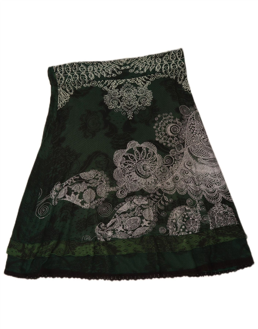 Γυναικεία φούστα Desigual A-Line Medium W30 Πράσινη Floral