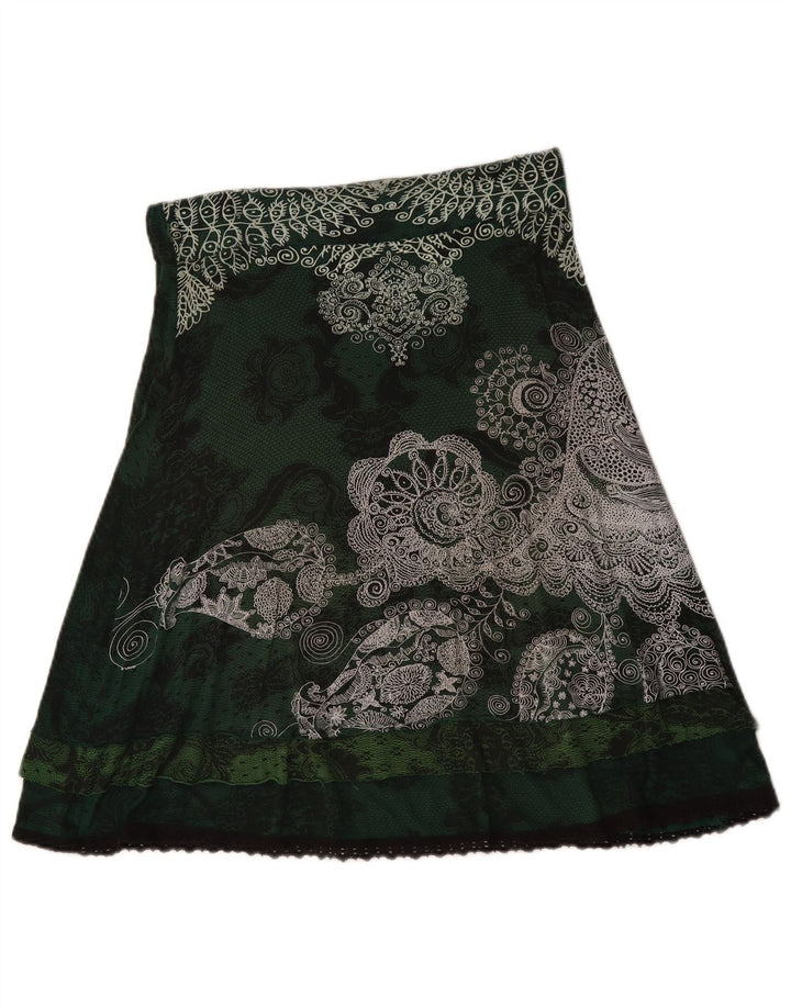 Γυναικεία φούστα Desigual A-Line Medium W30 Πράσινη Floral