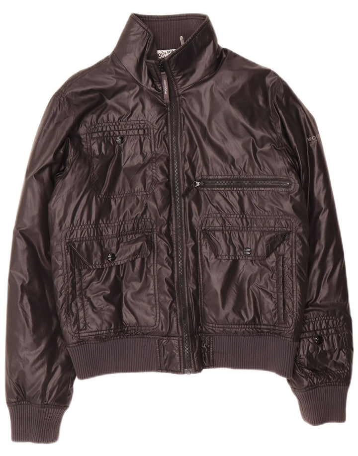 Woolrich Ανδρικό Bomber Jacket UK 38 Medium Black Nylon