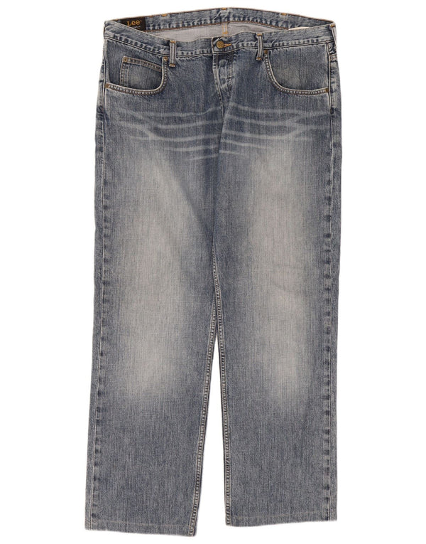 Lee Mens Seattle Straight Jeans W40 L31 Blue Cotton