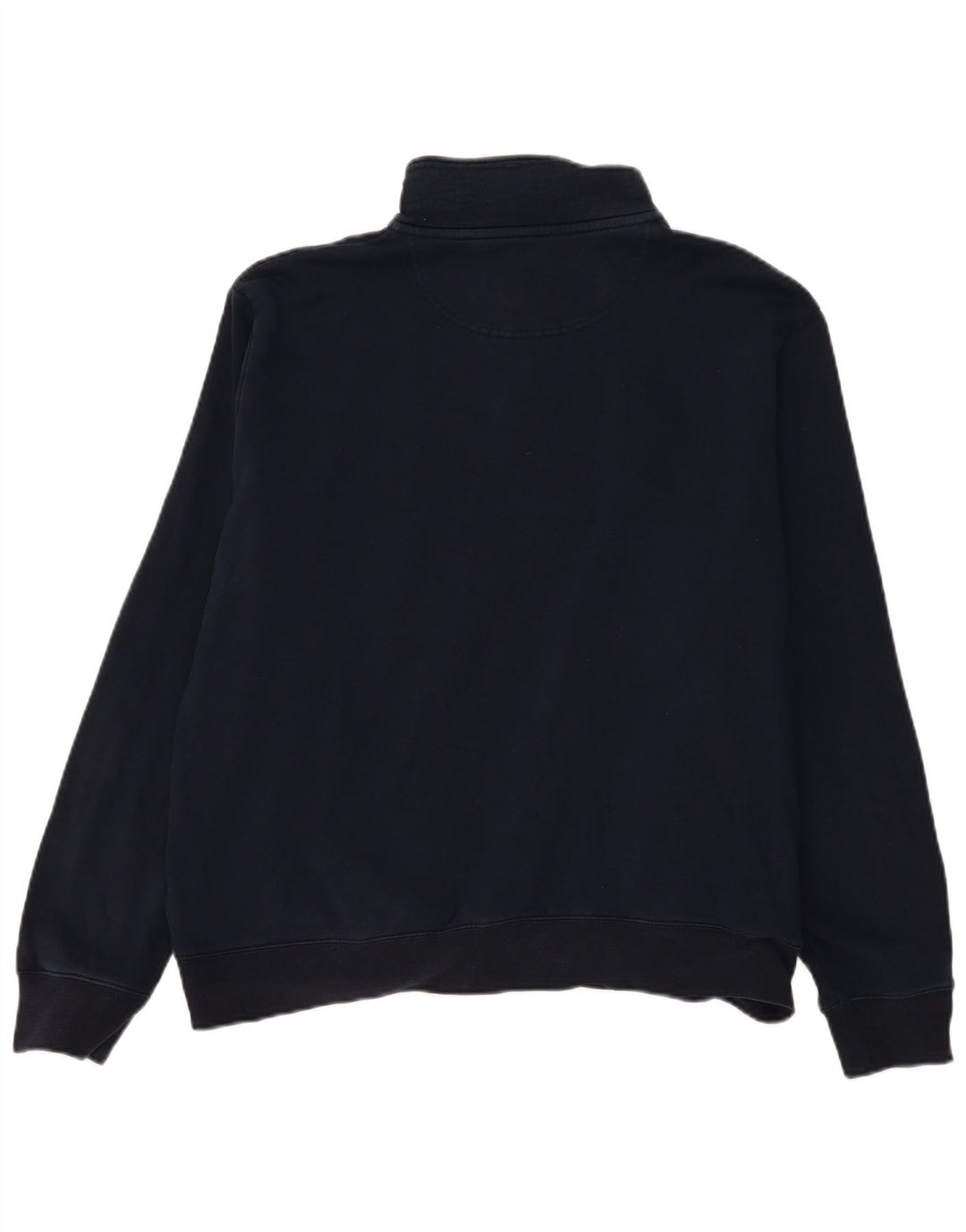Marks & Spencer Ανδρικό φούτερ με φερμουάρ Jumper XL Navy Blue Cotton