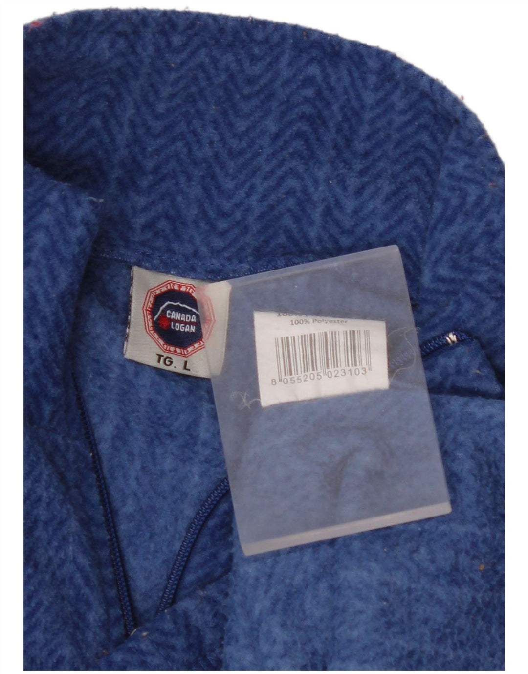 CANADA LOGAN Γυναικείο Fleece Jacket UK 16 μεγάλο μπλε πολυεστέρας ψαροκόκαλο