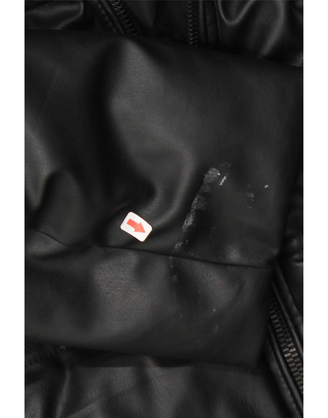 Zara γυναικείο μπουφάν με κουκούλα Loose Fit padded UK 10 Small Black Polyester