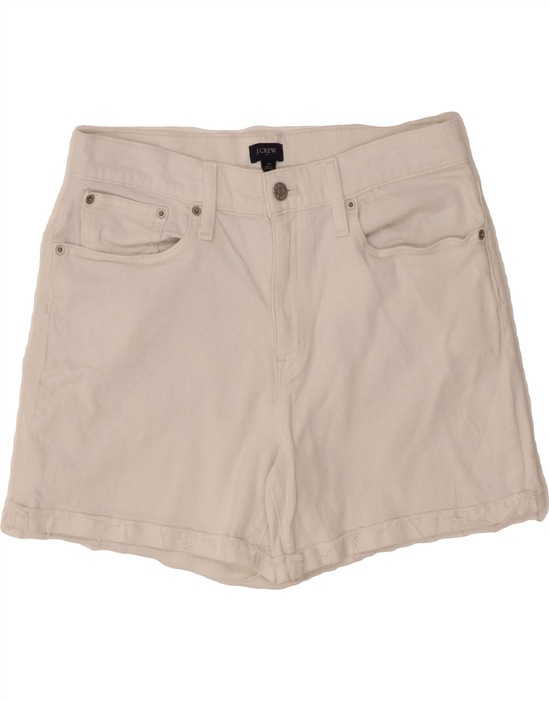 J. CREW Womens Denim Shorts W28 Medium White Cotton Vintage J. Crew and Second-Hand J. Crew from Messina Hembry 