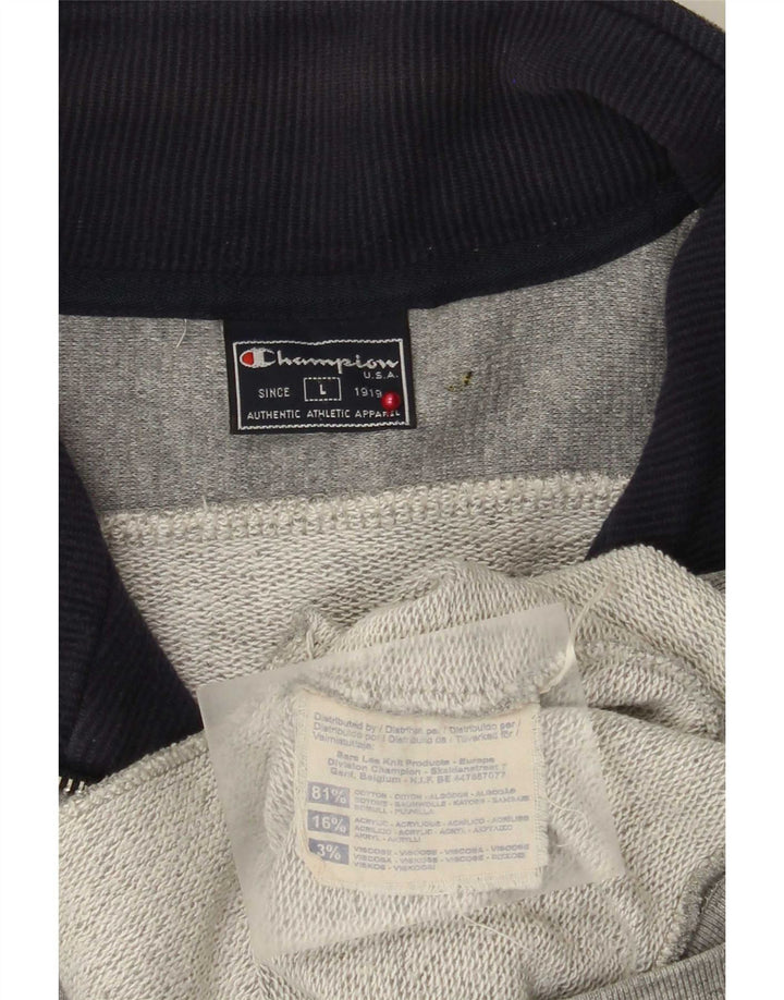 Ανδρική αθλητική φόρμα Champion Top Jacket μεγάλο γκρι χρώμα, βαμβακερό