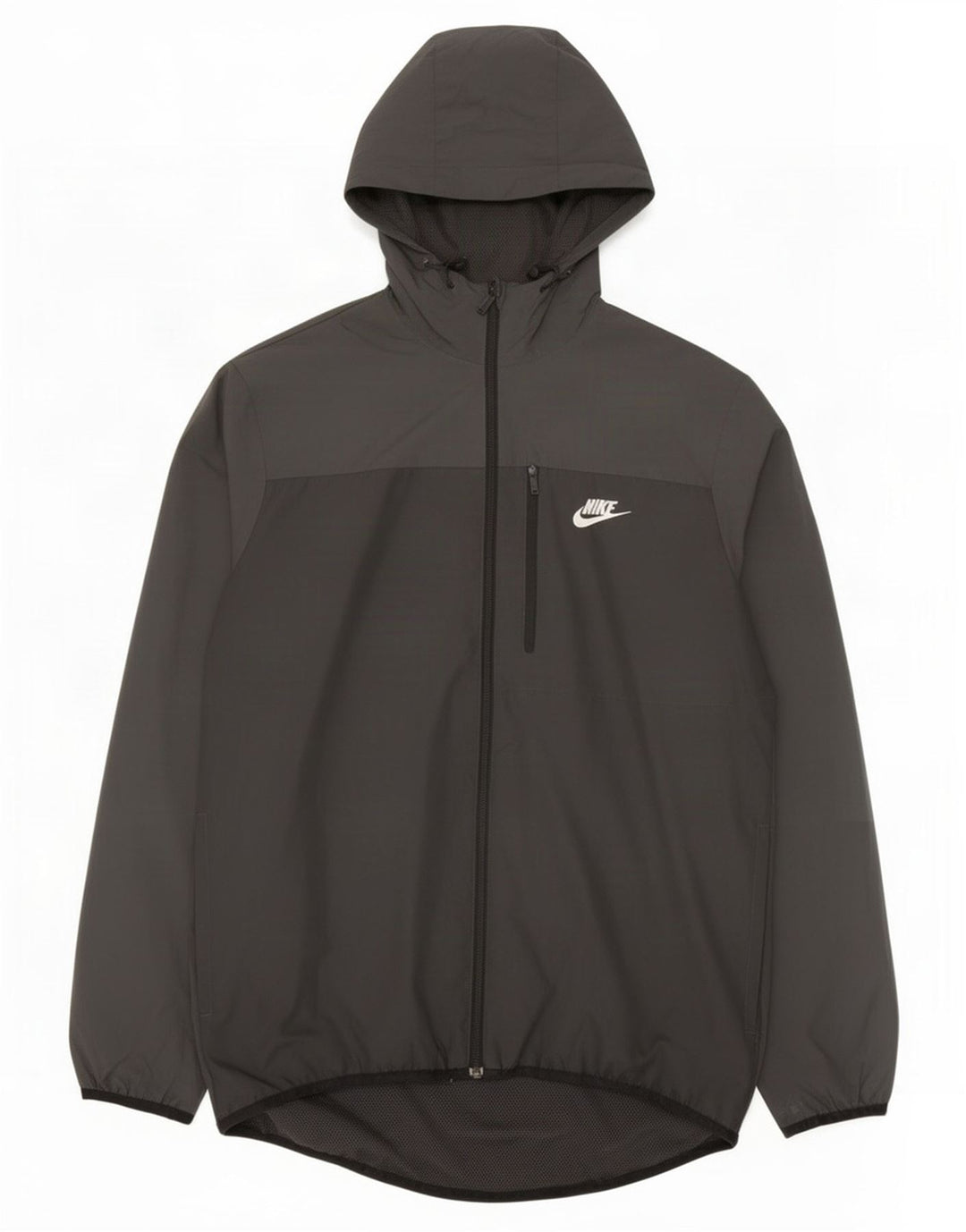 Ανδρικό μπουφάν βροχής με κουκούλα Nike UK 38 μεσαίο μαύρο πολυεστέρα