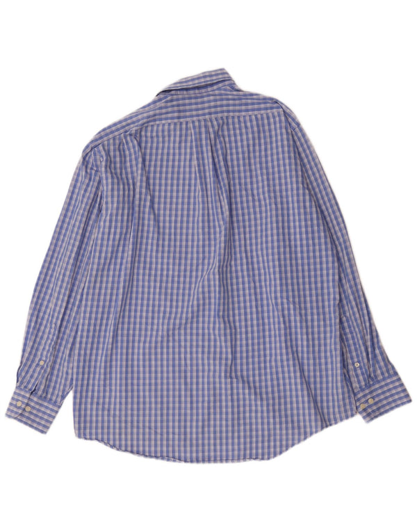 Chaps Ανδρικό πουκάμισο Classic Fit Size 16 1/2 Large Blue Check Cotton