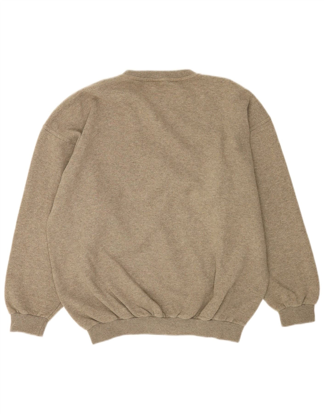 Vintage Ανδρικό Γραφικό Φούτερ Jumper Μεγάλο Γκρι Γεωμετρικό Βαμβακερό