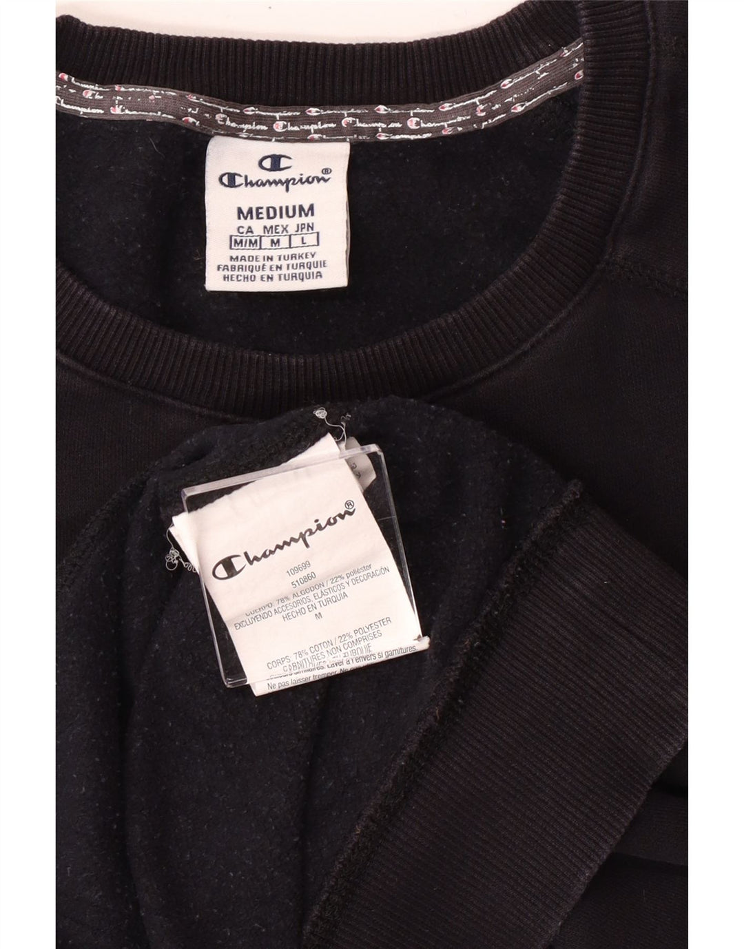 CHAMPION Γυναικεία γραφική φούτερ Jumper UK 14 Μεσαίο μαύρο βαμβακερό