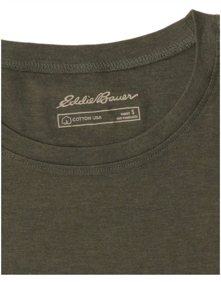 EDDIE BAUER Γυναικείο T-Shirt Top 10 Μικρό Χακί Βαμβάκι