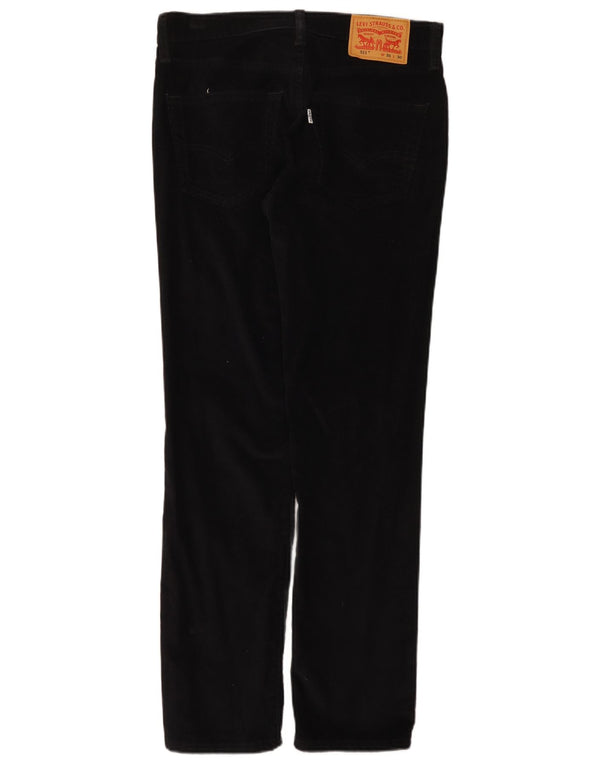 Levi's Mens 511 Slim Corduroy Παντελόνι W31 L30 Μαύρο βαμβακερό