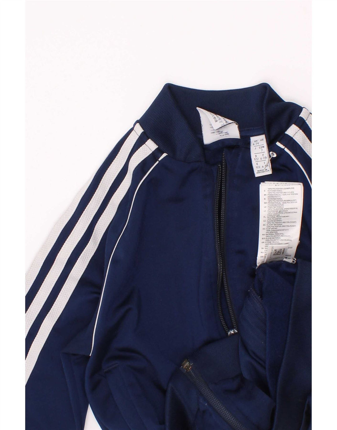 Adidas Boys αθλητική φόρμα Top Jacket 6-7 Years Navy Blue Polyester