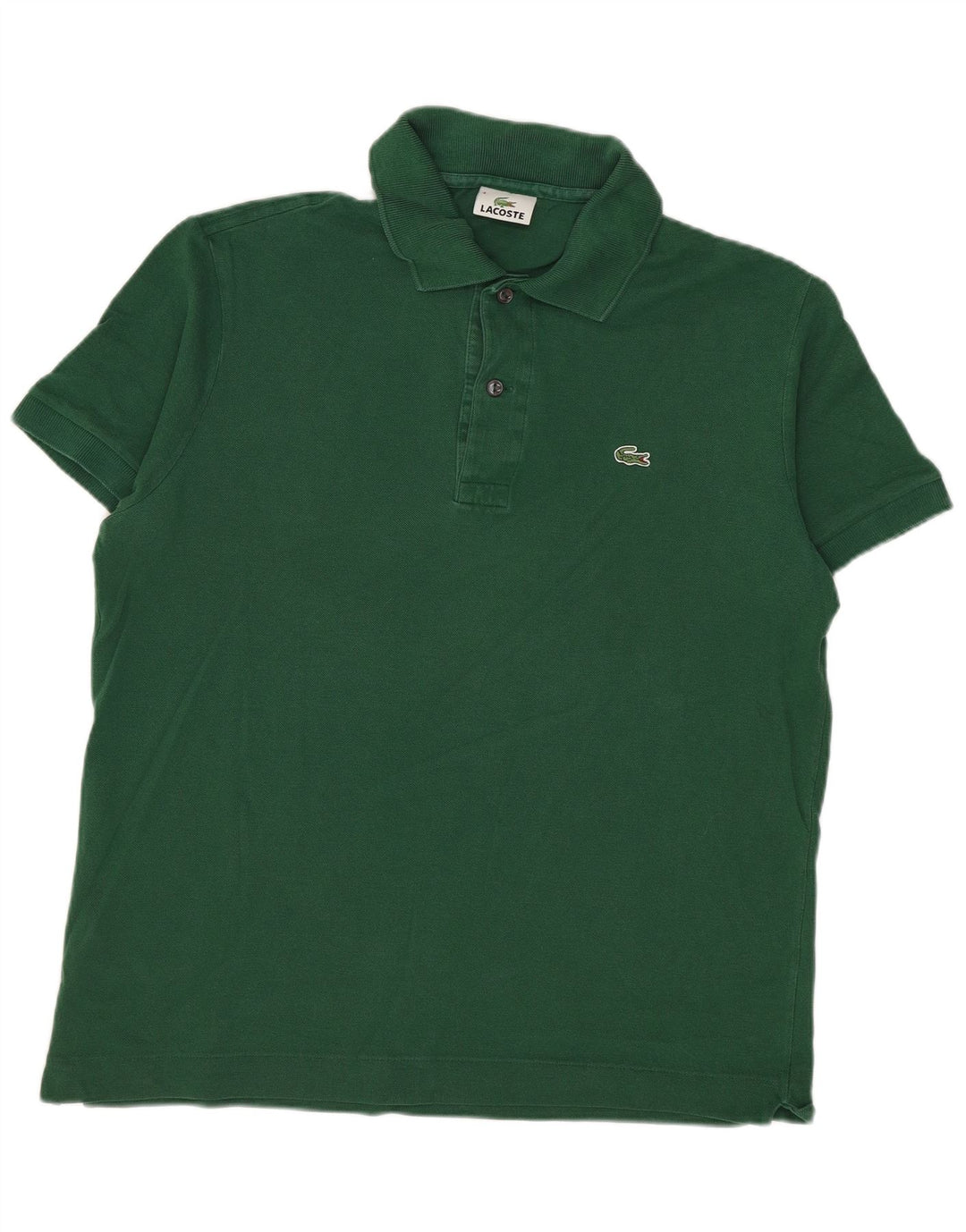 Ανδρικό μπλουζάκι πόλο Lacoste, Μέγεθος 4, Μεσαίο πράσινο βαμβακερό