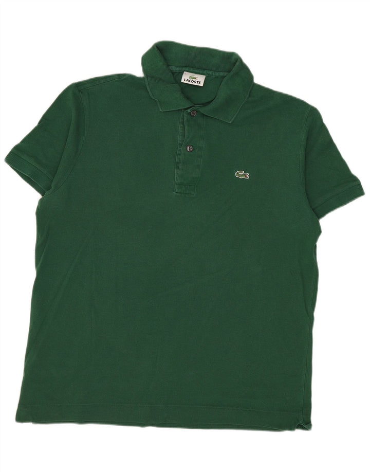 Ανδρικό μπλουζάκι πόλο Lacoste, Μέγεθος 4, Μεσαίο πράσινο βαμβακερό