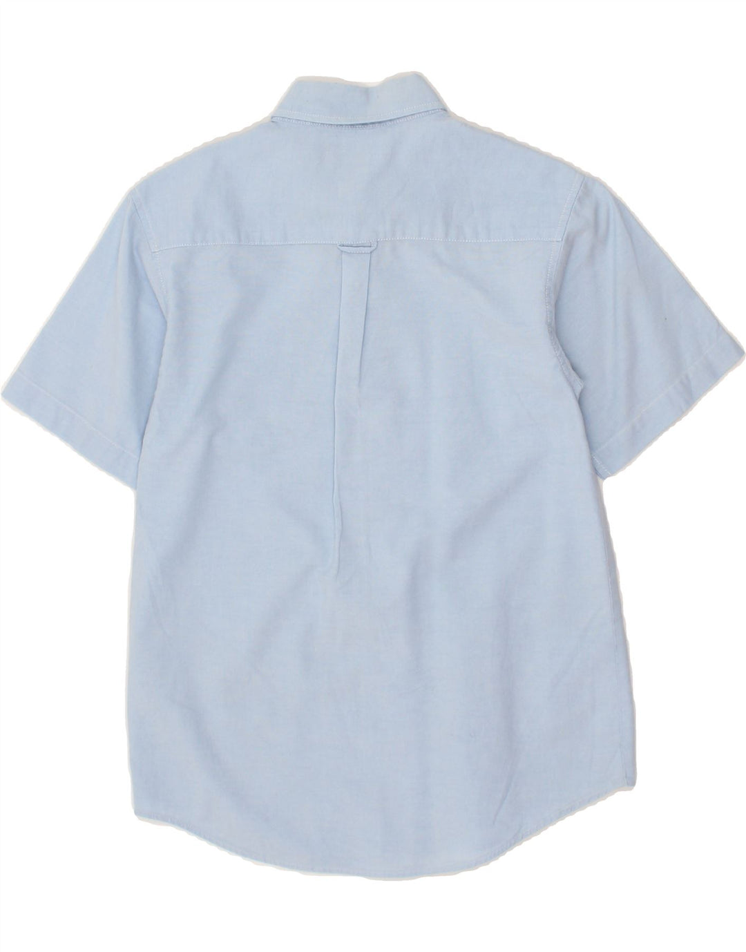 CHAPS Boys Short Sleeve Shirt 11-12 Years Blue Cotton Vintage Chaps and Second-Hand Chaps from Messina Hembry 