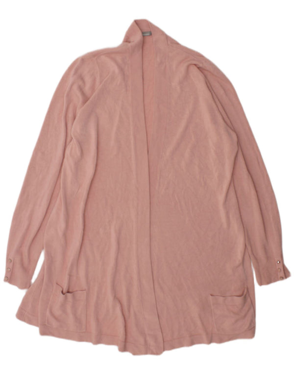 Marks & Spencer Womens Longline Open Cardigan Sweater UK 22 3XL Pink