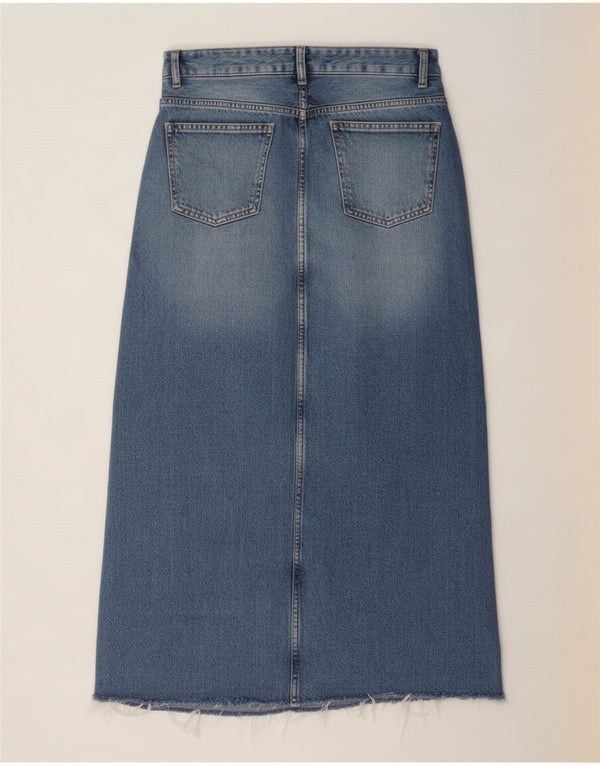 Zara Γυναικεία τζιν φούστα EU 34 2XS W24 Μπλε χρώματος βαμβακερό