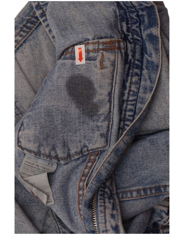 United Colors of Benetton Γυναικείο Τζιν Μπουφάν UK 6 XS Blue Classic