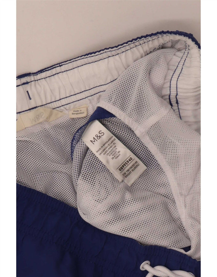 Ανδρικά σορτς κολύμβησης Marks & Spencer XL Blue Polyester