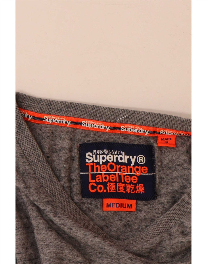 Ανδρικό T-Shirt Superdry Top Βαμβακερό μεσαίο γκρι