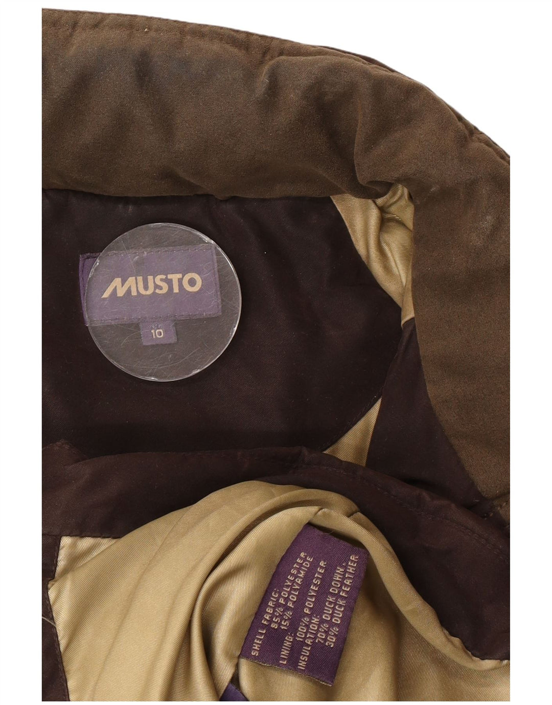 Musto γυναικείο μπουφάν με επένδυση UK 10 Small Brown Πολυεστέρας