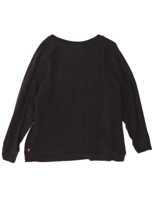 Γυναικείο γραφικό φούτερ Levi's Jumper UK 18 XL Black Floral