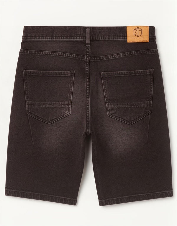Zara Ανδρικό τζιν σορτς EU 38 Small W30 μαύρο βαμβακερό