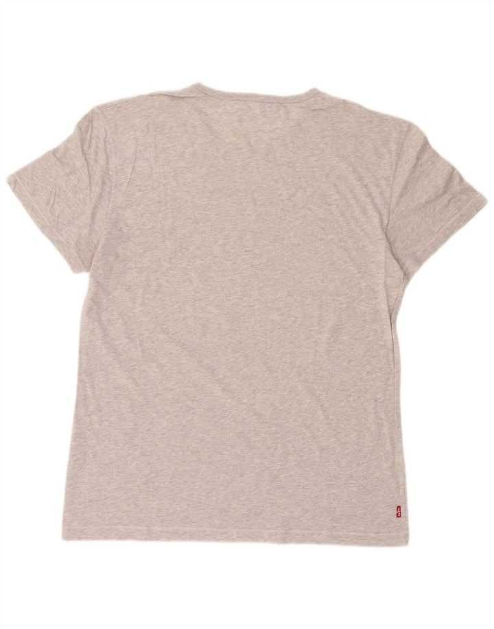 Ανδρικό γραφικό μπλουζάκι Levi's Standard Fit Top Μεσαίο γκρι βαμβακερό