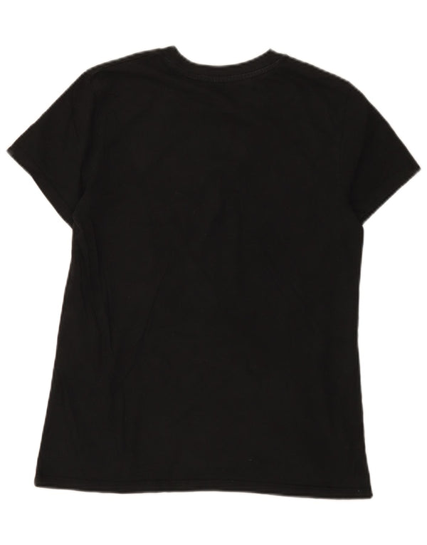 Γυναικείο T-Shirt Levi's Top UK 10 Small μαύρο βαμβακερό