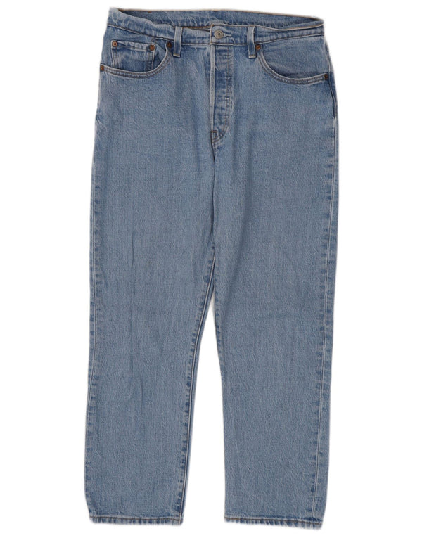 Levi's Mens 501 Straight Jeans W29 L26 Blue Cotton