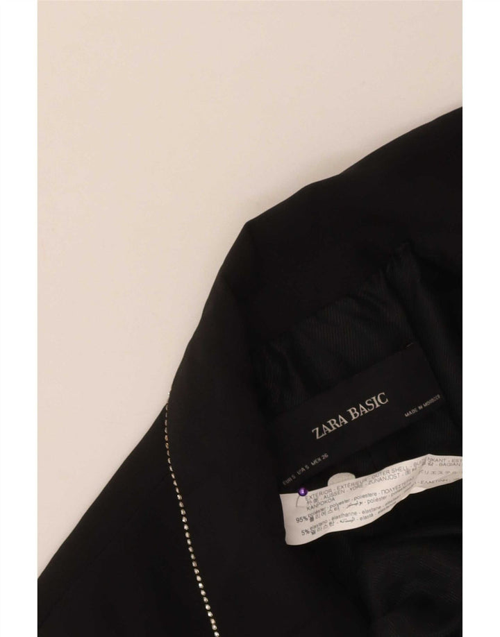 Zara Γυναικείο Αμάνικο Πανωφόρι UK 10 Small Black Polyester